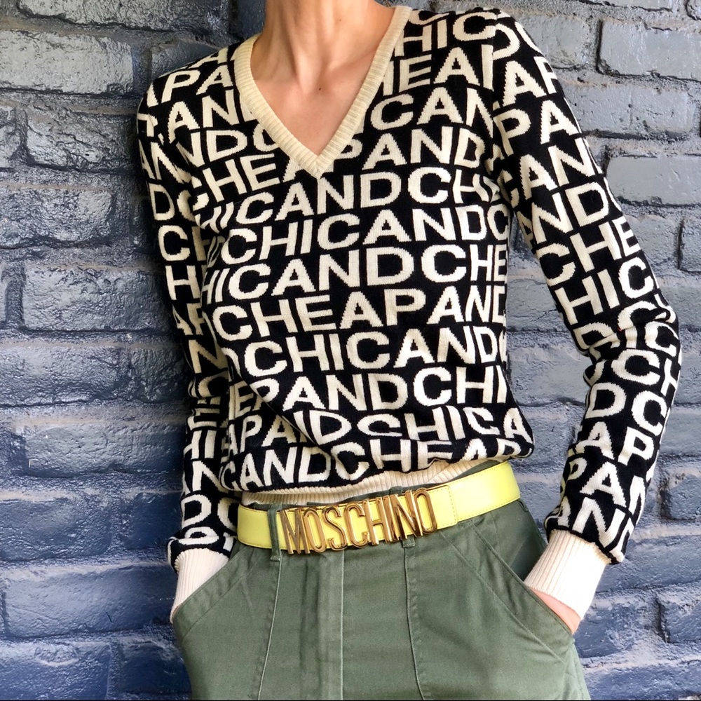 Moschino Cheap and Chic logo sweater